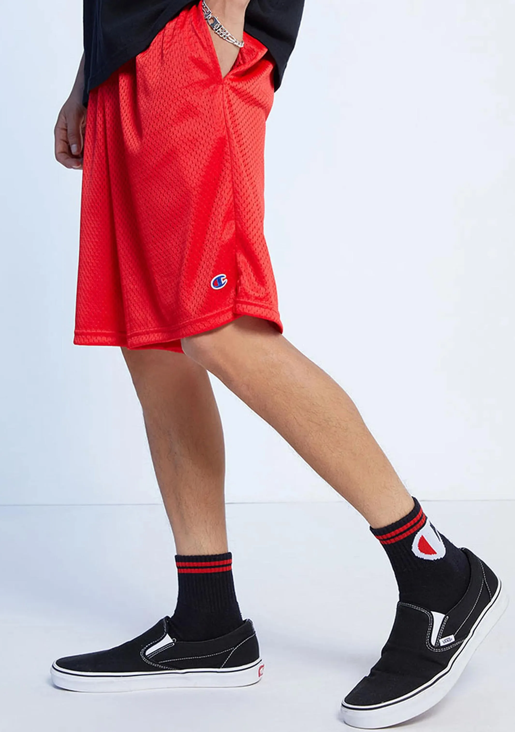 Champion Herren US 9-Zoll Basketball Shorts Rot <br> AURGA1 QUJ