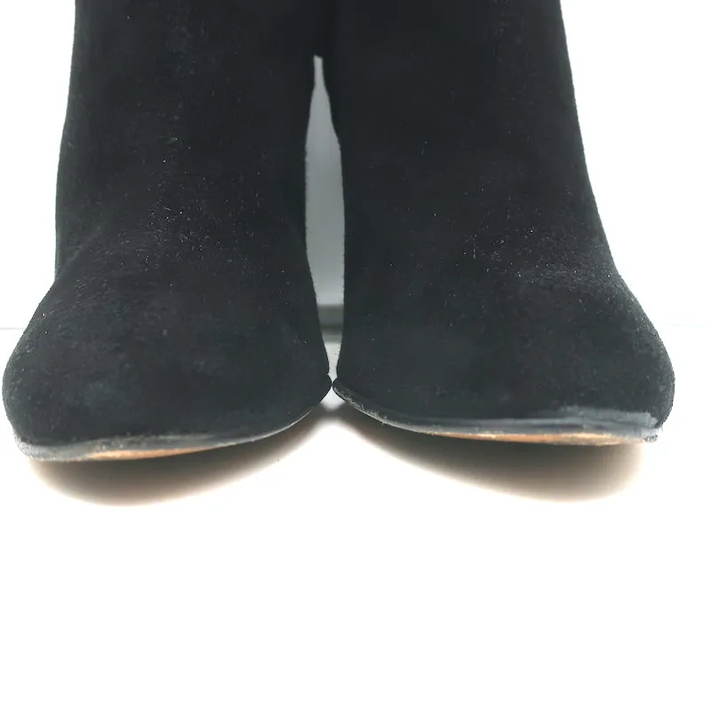 Chloe Stiefeletten Schwarz Wildleder Größe 41 High Heel Booties