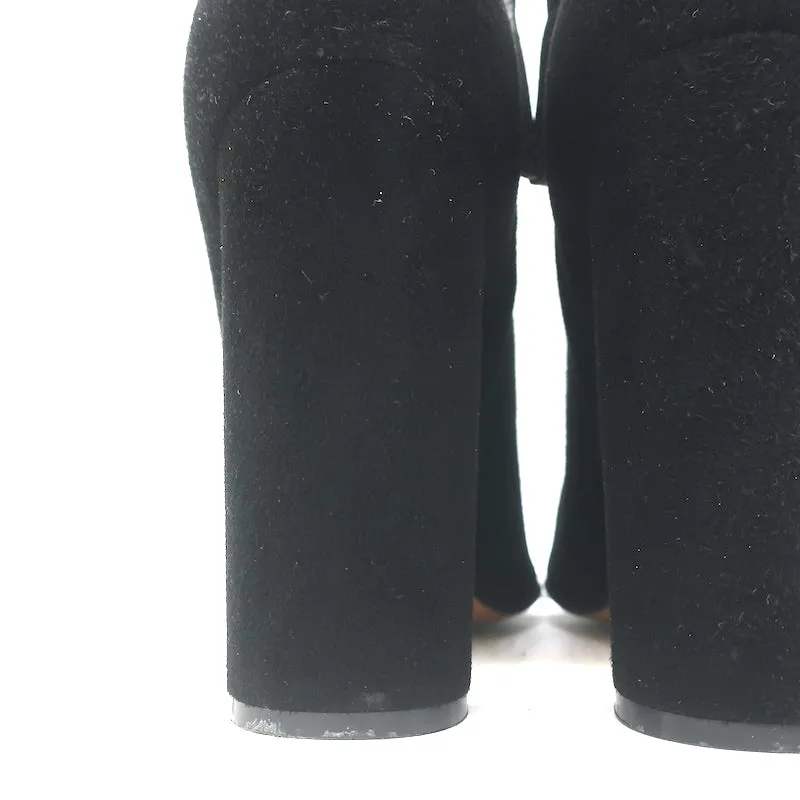 Chloe Stiefeletten Schwarz Wildleder Größe 41 High Heel Booties