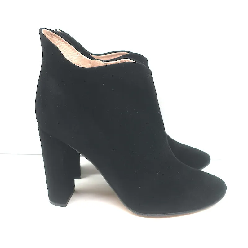 Chloe Stiefeletten Schwarz Wildleder Größe 41 High Heel Booties