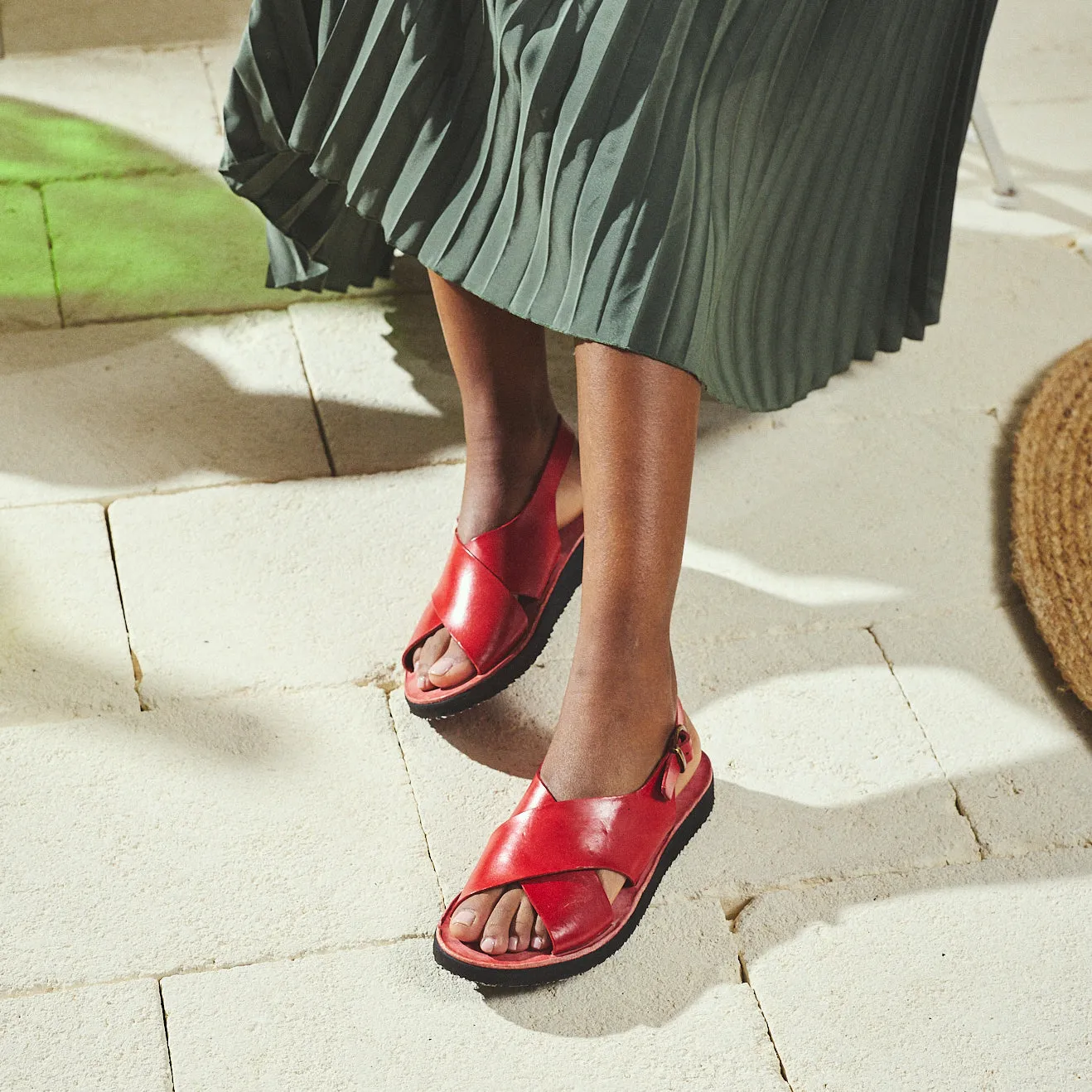 CILE ROTE SANDALEN