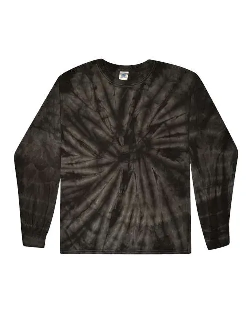 Colortone 2000 Langarm-T-Shirt im Tie-Dye-Look