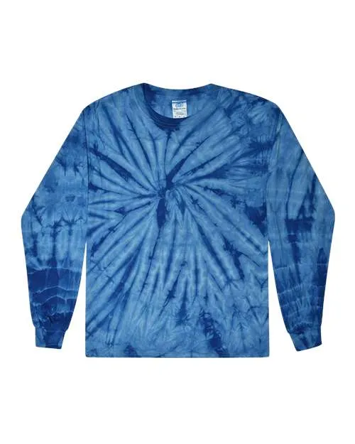 Colortone 2000 Langarm-T-Shirt im Tie-Dye-Look