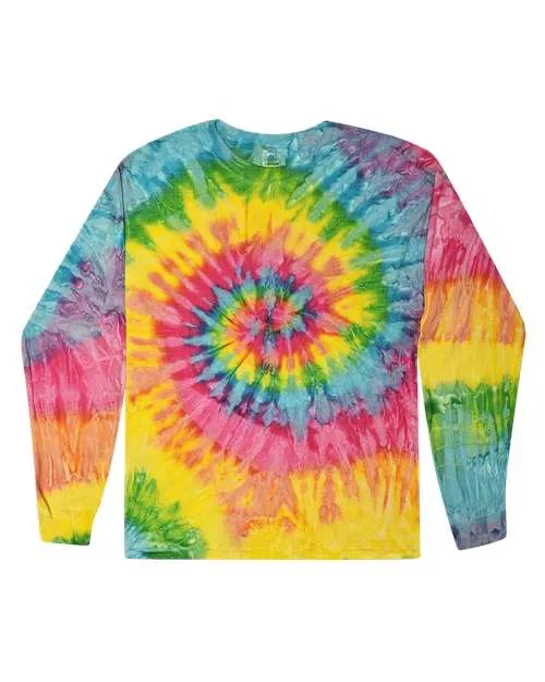 Colortone 2000 Langarm-T-Shirt im Tie-Dye-Look