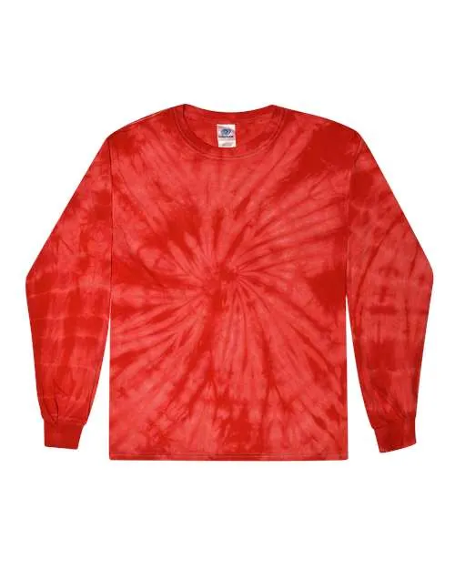 Colortone 2000 Langarm-T-Shirt im Tie-Dye-Look