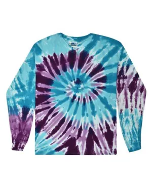 Colortone 2000 Langarm-T-Shirt im Tie-Dye-Look