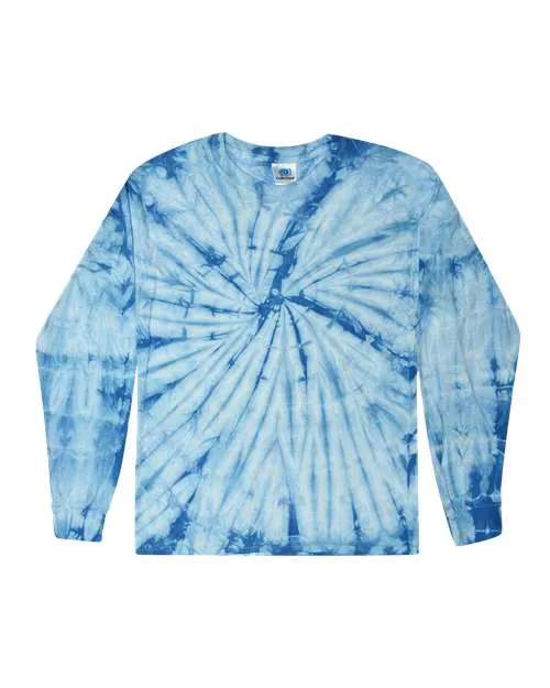 Colortone 2000 Langarm-T-Shirt im Tie-Dye-Look