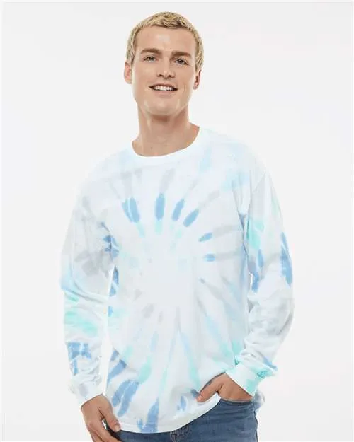 Colortone 2000 Langarm-T-Shirt im Tie-Dye-Look