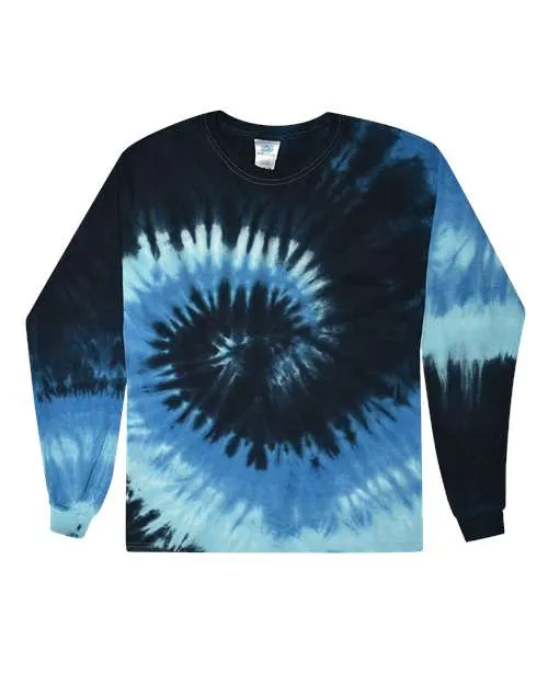 Colortone 2000 Langarm-T-Shirt im Tie-Dye-Look