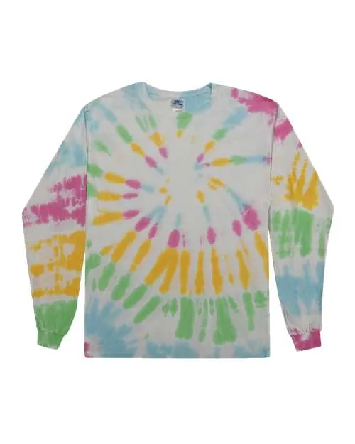Colortone 2000 Langarm-T-Shirt im Tie-Dye-Look