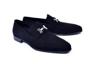 Corrente Wildleder-Loafer Schwarz