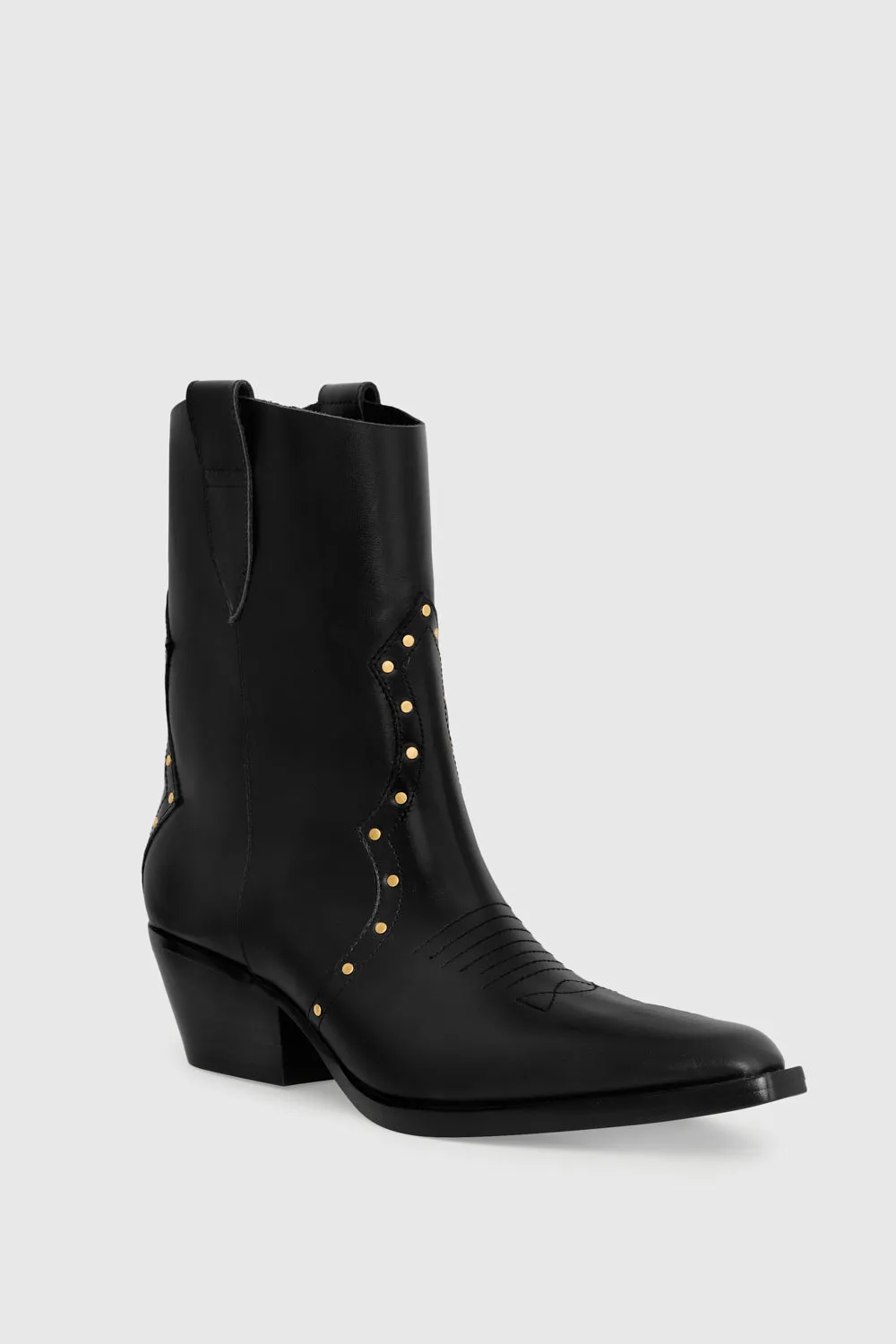 Cowboy-Stiefelette mit Nieten