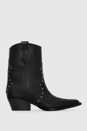 Cowboy-Stiefelette mit Nieten