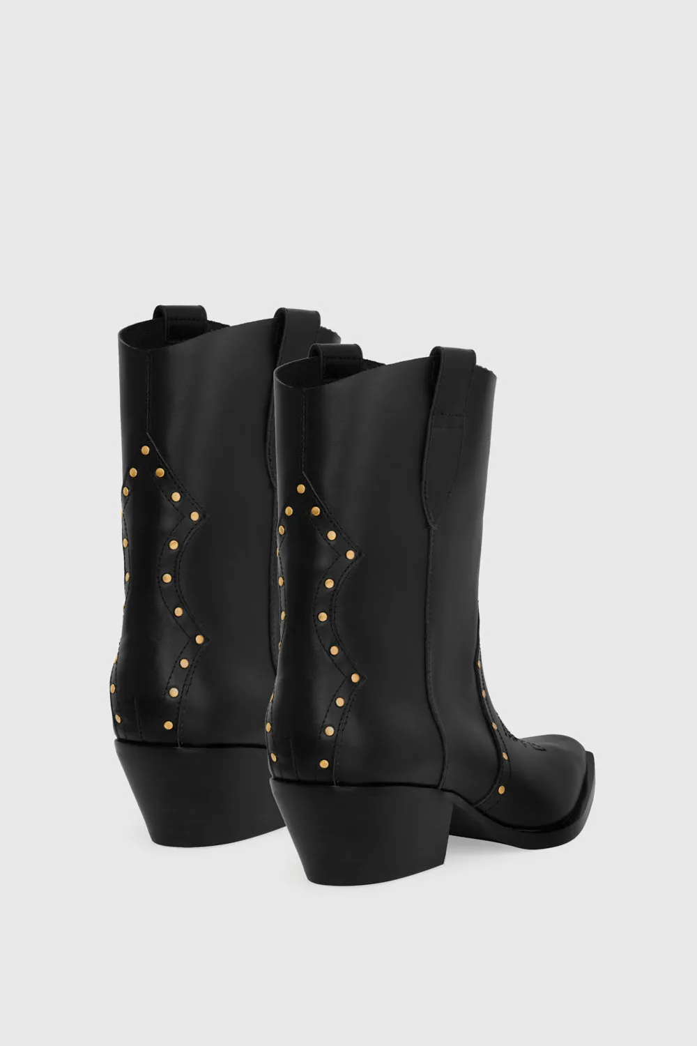 Cowboy-Stiefelette mit Nieten