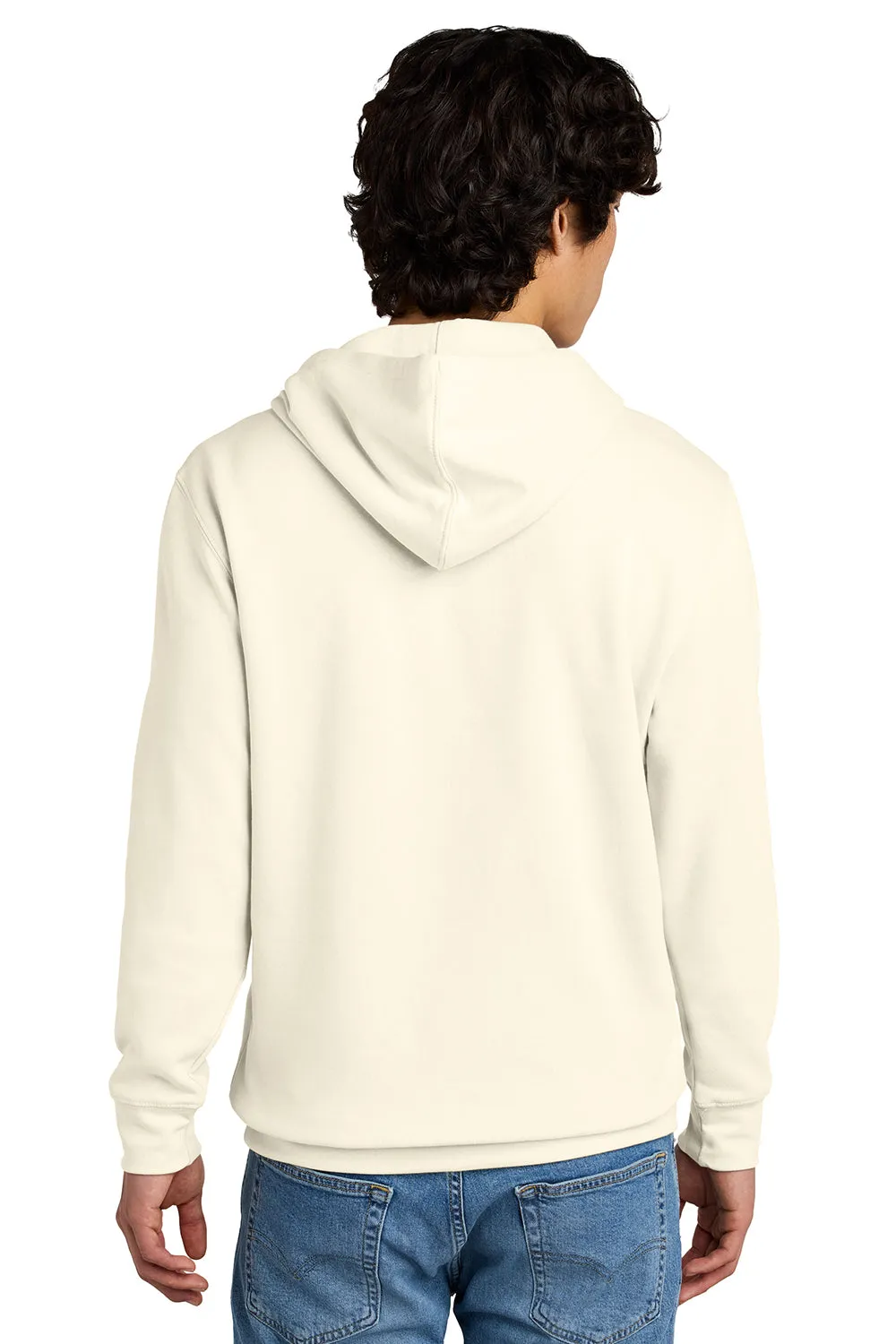District Herren Sehr Wichtiger Fleece Kapuzenpullover Hoodie mit Kangaroo-Tasche - Gardenia