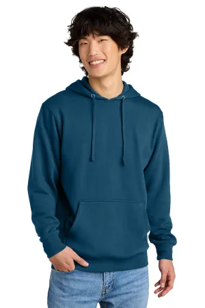 District Herren Sehr Wichtiger Fleece Kapuzenpullover Hoodie mit Kangaroo-Tasche - Neptunblau