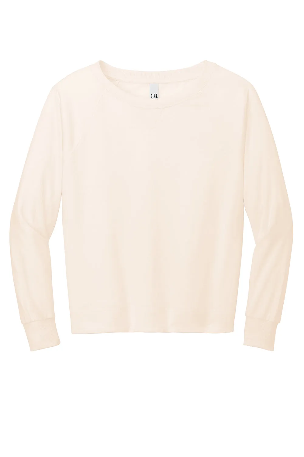 District Damen French Terry Crewneck Sweatshirt - Gardenie
