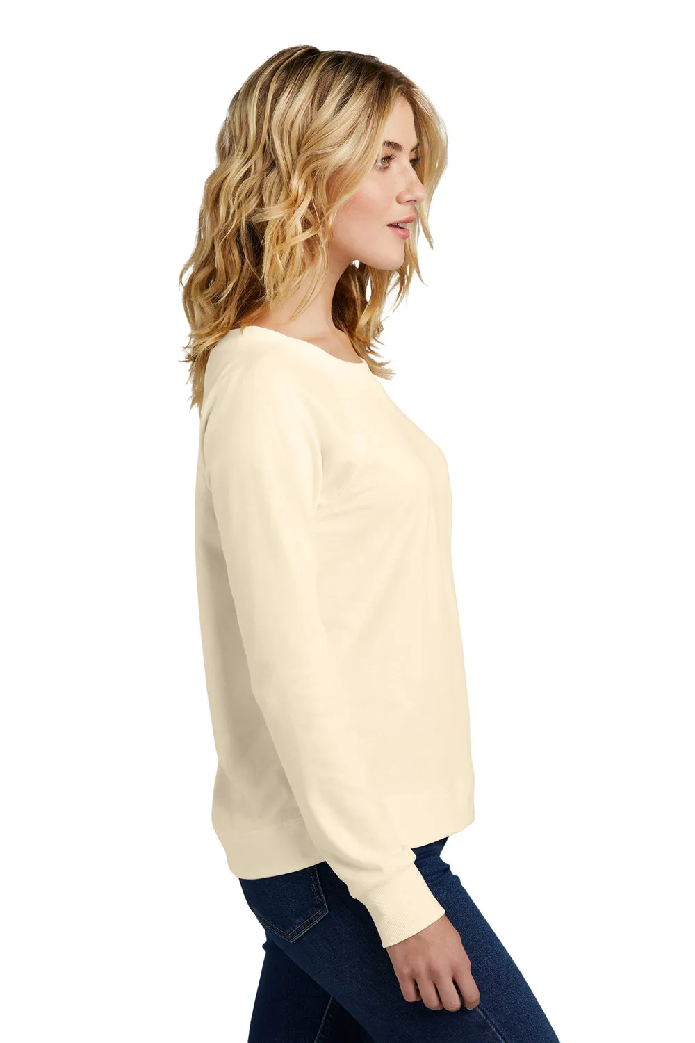 District Damen French Terry Crewneck Sweatshirt - Gardenie