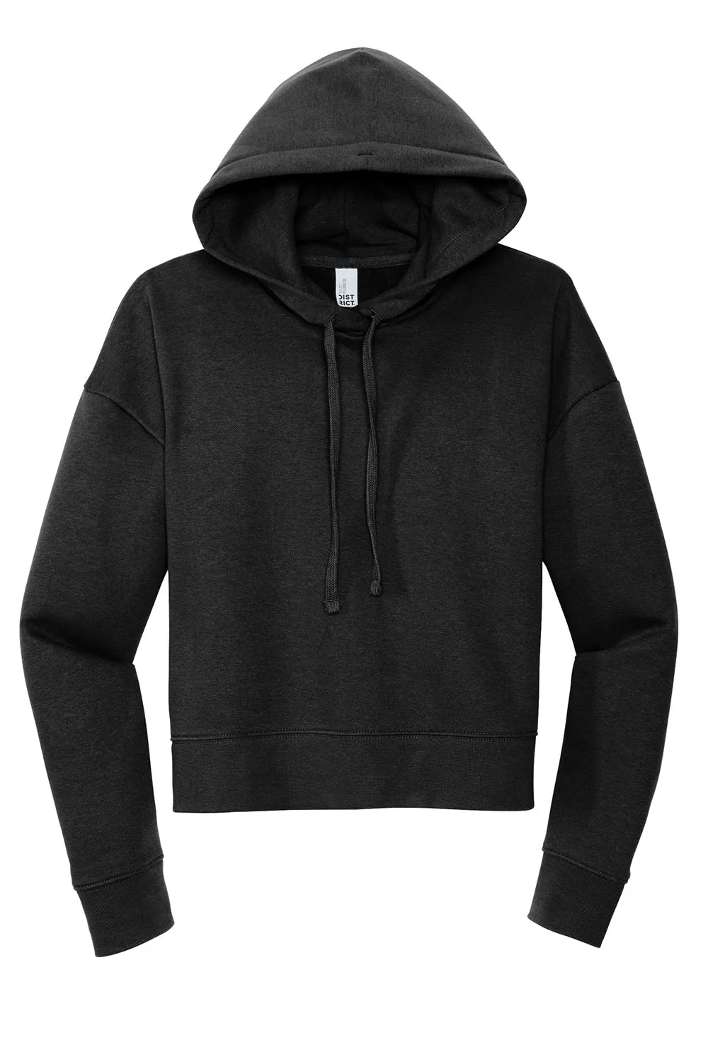 District Damen V.I.T. Fleece Kapuzenpullover Hoodie - Schwarz