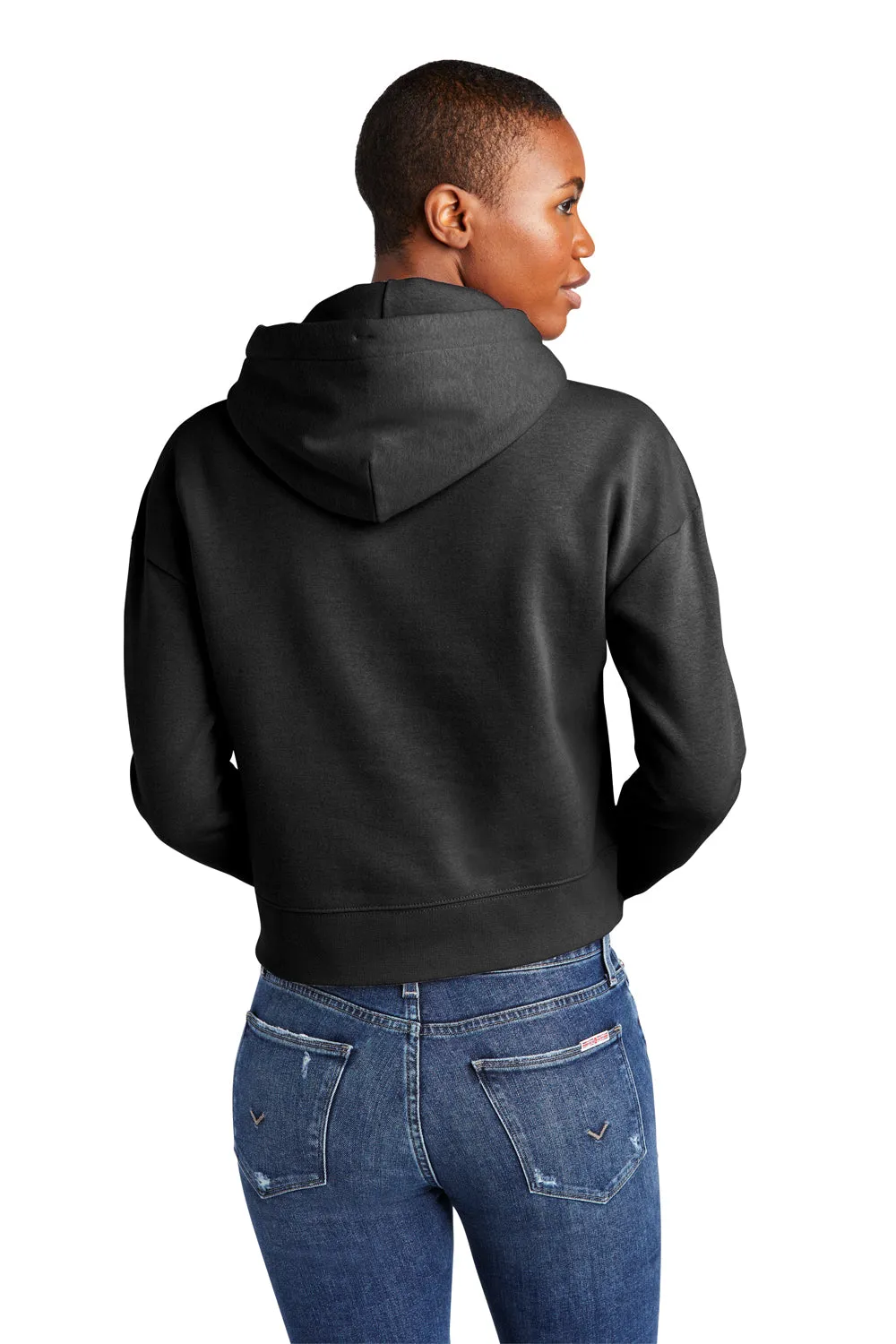 District Damen V.I.T. Fleece Kapuzenpullover Hoodie - Schwarz