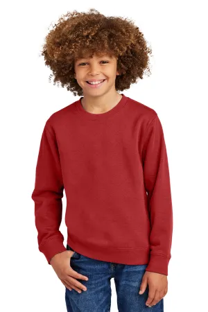 District Youth V.I.T. Fleece Crewneck Sweatshirt - Klassisches Rot