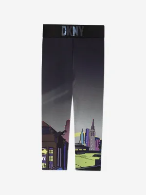 DKNY Girls Batman Leggings in Schwarz