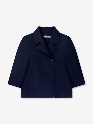 Dolce & Gabbana Jungen Peacoat in Marineblau