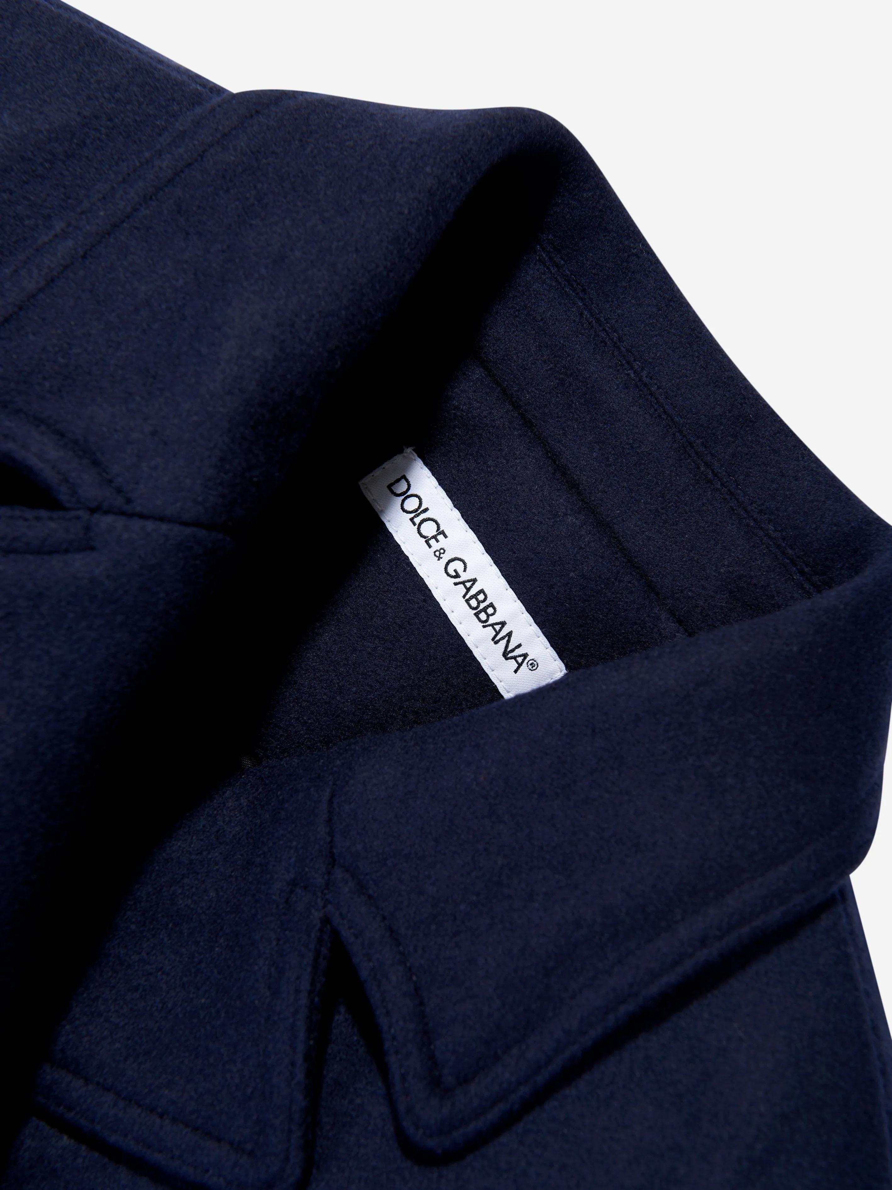 Dolce & Gabbana Jungen Peacoat in Marineblau
