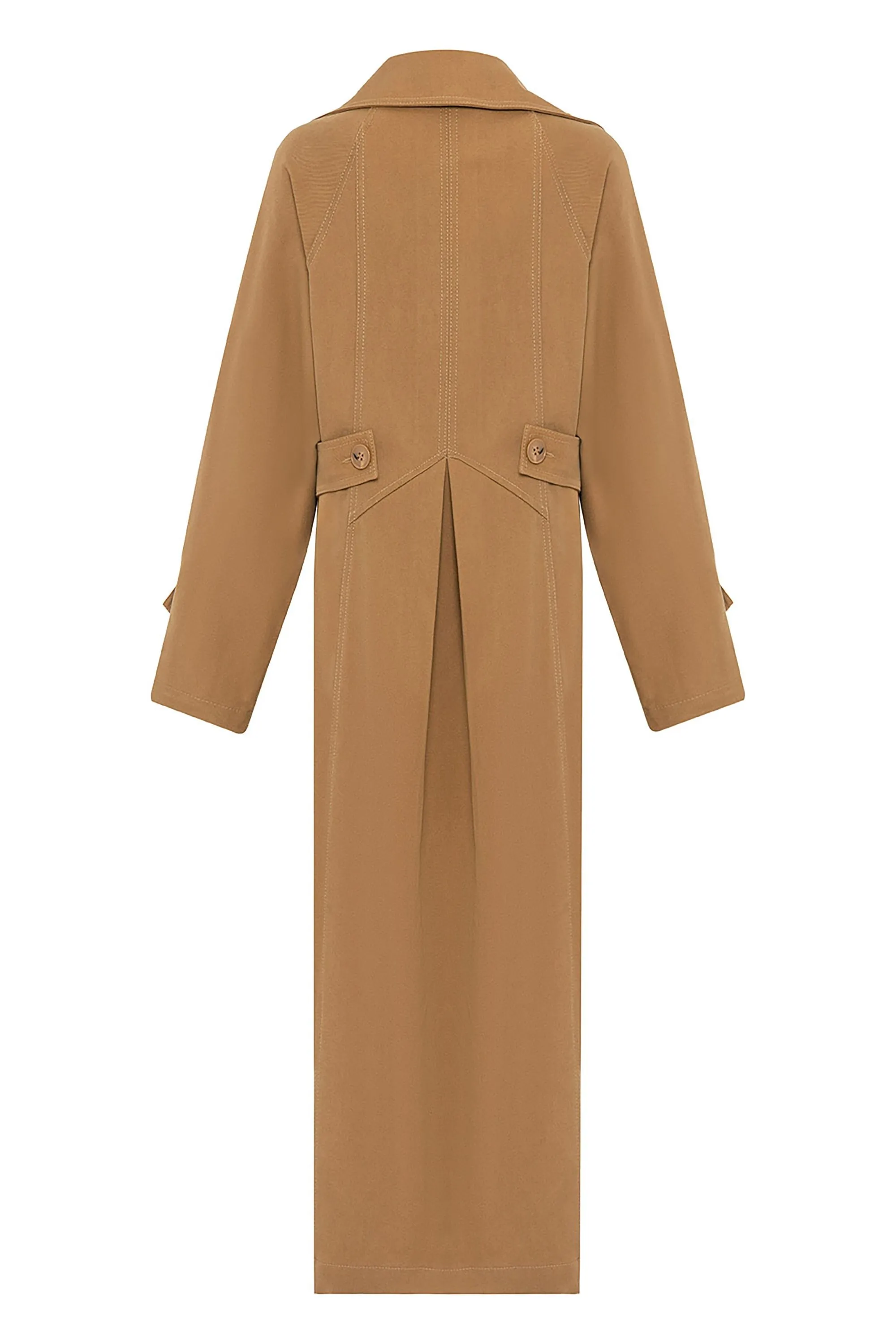 Doppelreihiger Übergroßer Trenchcoat