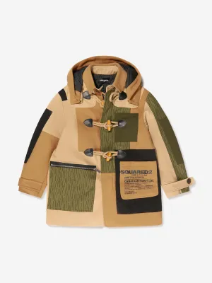 Dsquared2 Jungen Patch Kapuzen-Dufflecoat