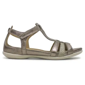 Ecco Flash Leder Damen Sandalen mit Knöchelriemen Ecco Schuhe