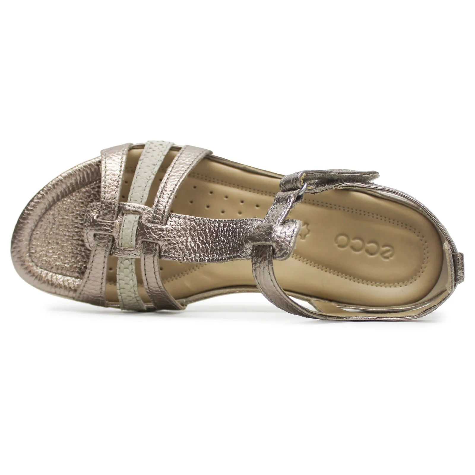 Ecco Flash Leder Damen Sandalen mit Knöchelriemen Ecco Schuhe