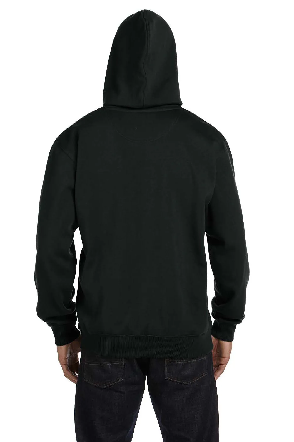 Econscious Herren Kapuzenpullover Hoodie mit Kangaroo-Tasche - Schwarz