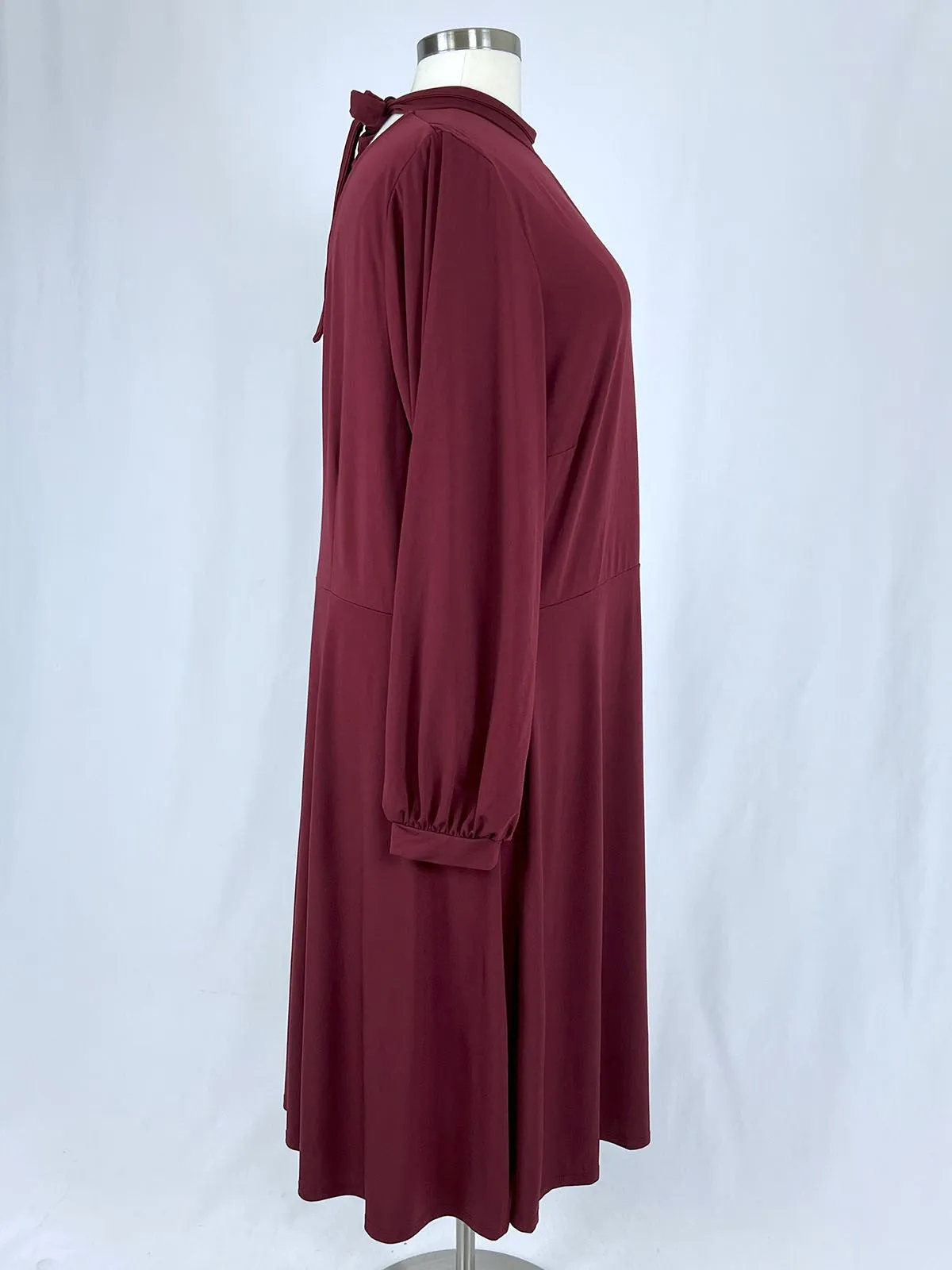 eloquii Größe 28 Burgunderrotes Kleid