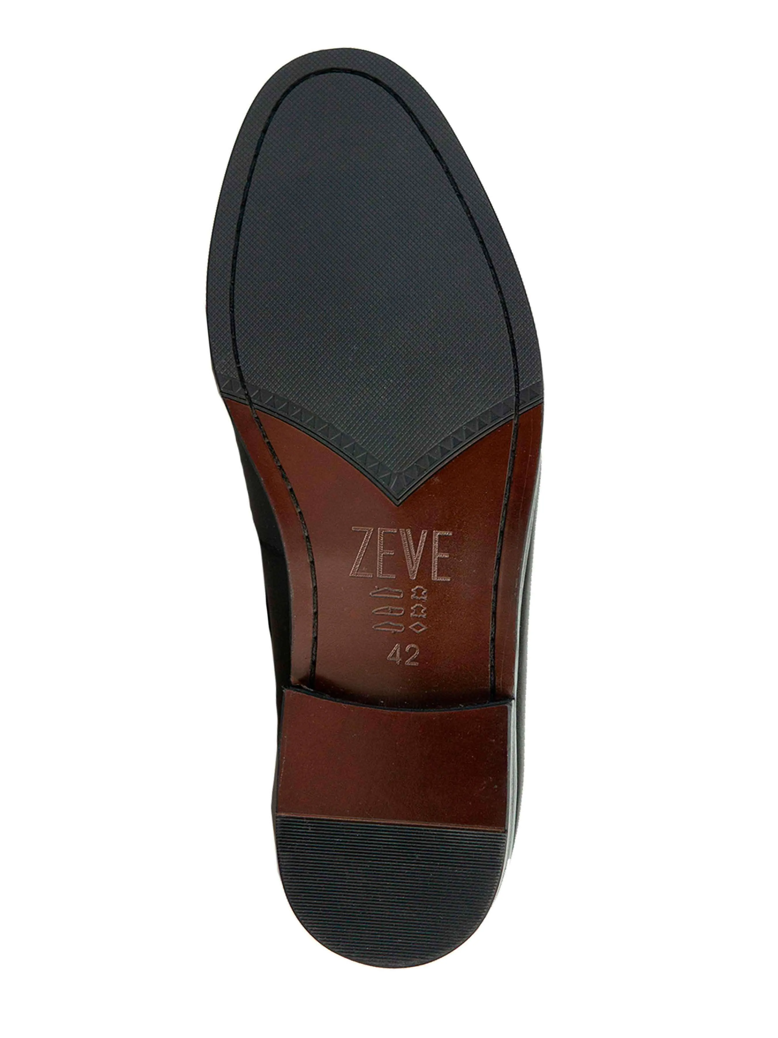 Elvio Tassel Loafer - Schwarzes Glattleder mit Krokoprägung
