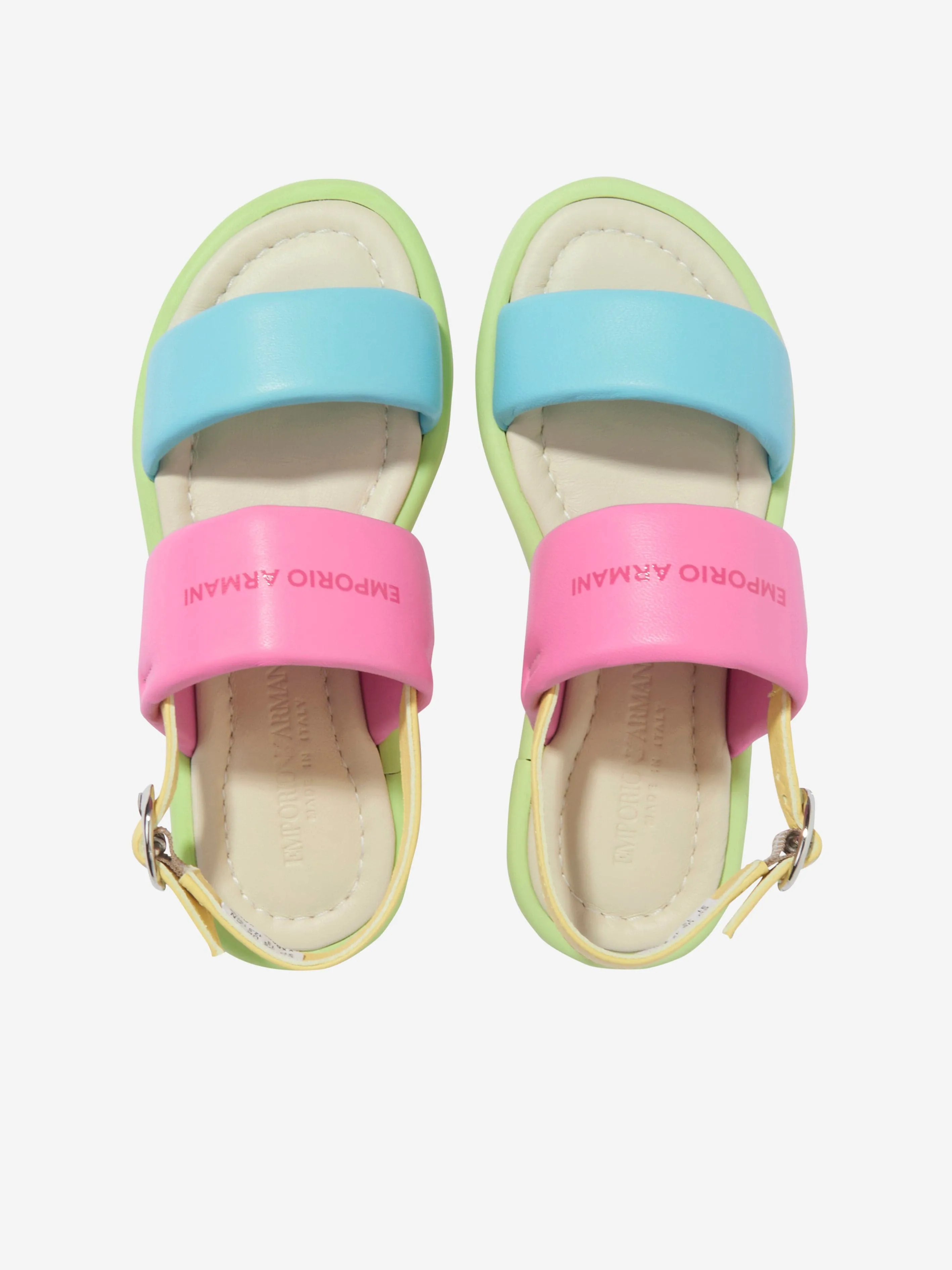 Emporio Armani Mädchen Leder Sandalen in Mehrfarben