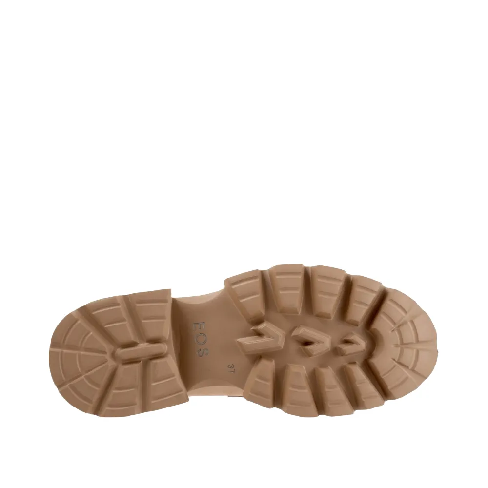 EOS Footwear Damen Ade Penny Leder-Loafer in Birken-Beige