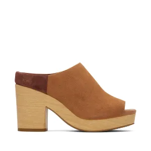 Florence Brauner Zucker Wildleder Sandale