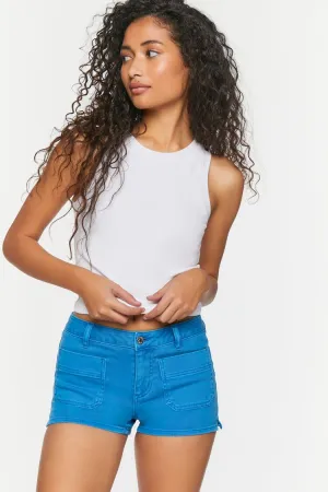 Forever 21 Damen Low-Rise Denim Shorts Blau Forever 21