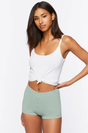 Forever 21 Damen Nahtlose Boyshort Slip Blue Mist Forever 21