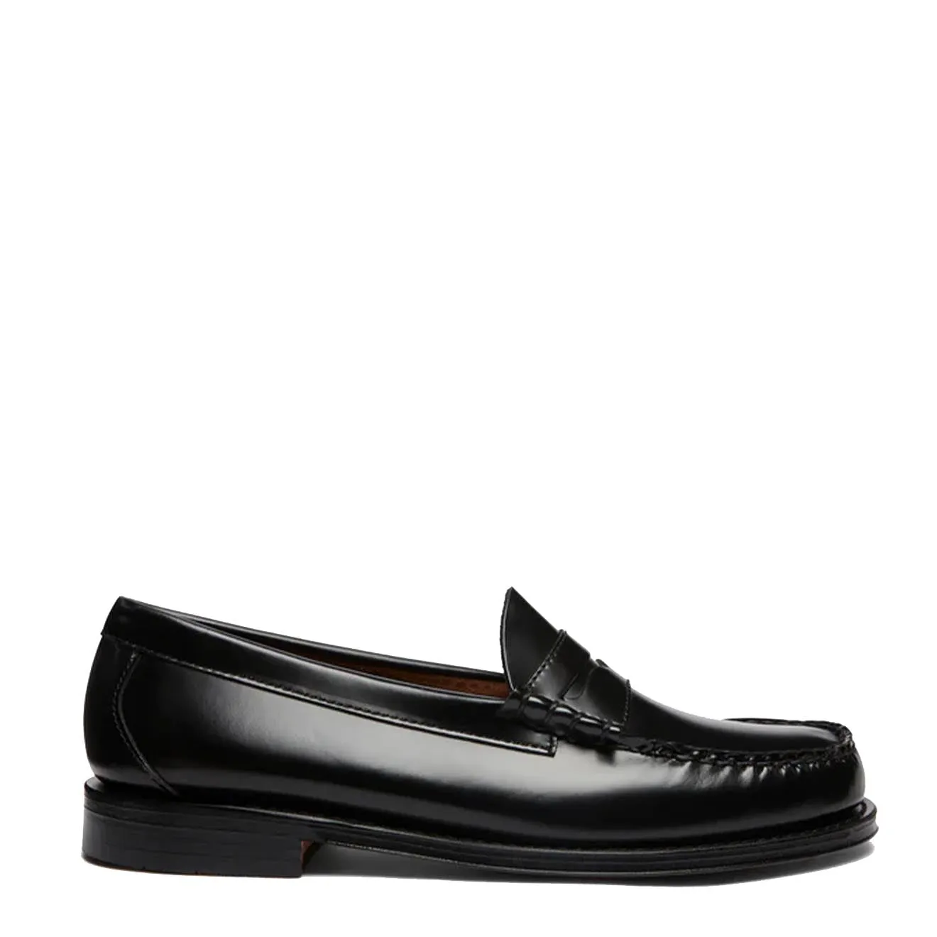 G.H.Bass Weejuns Larson Penny Loafers aus schwarzem Leder