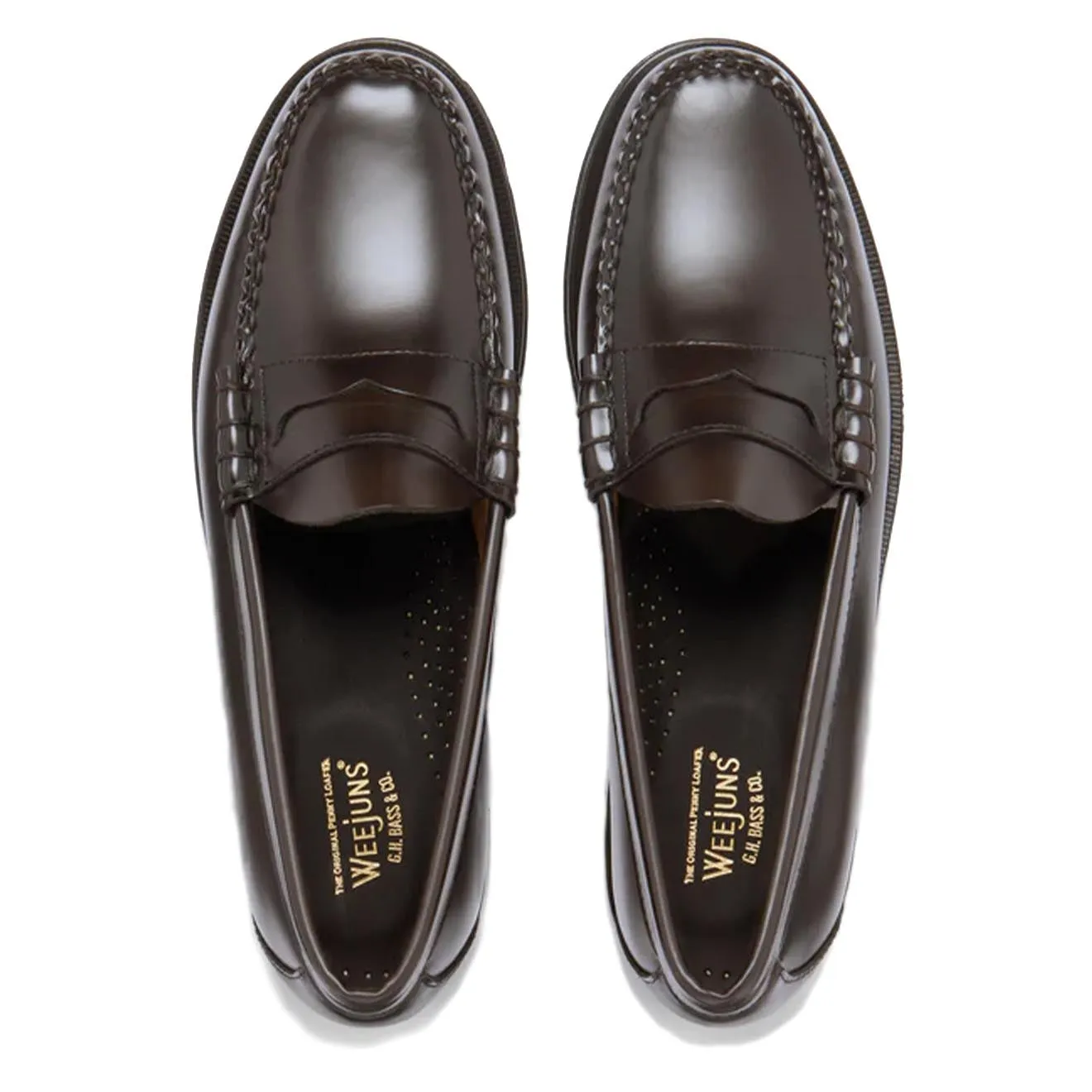 G.H.Bass Weejuns Larson Penny Loafers Schokoladenleder