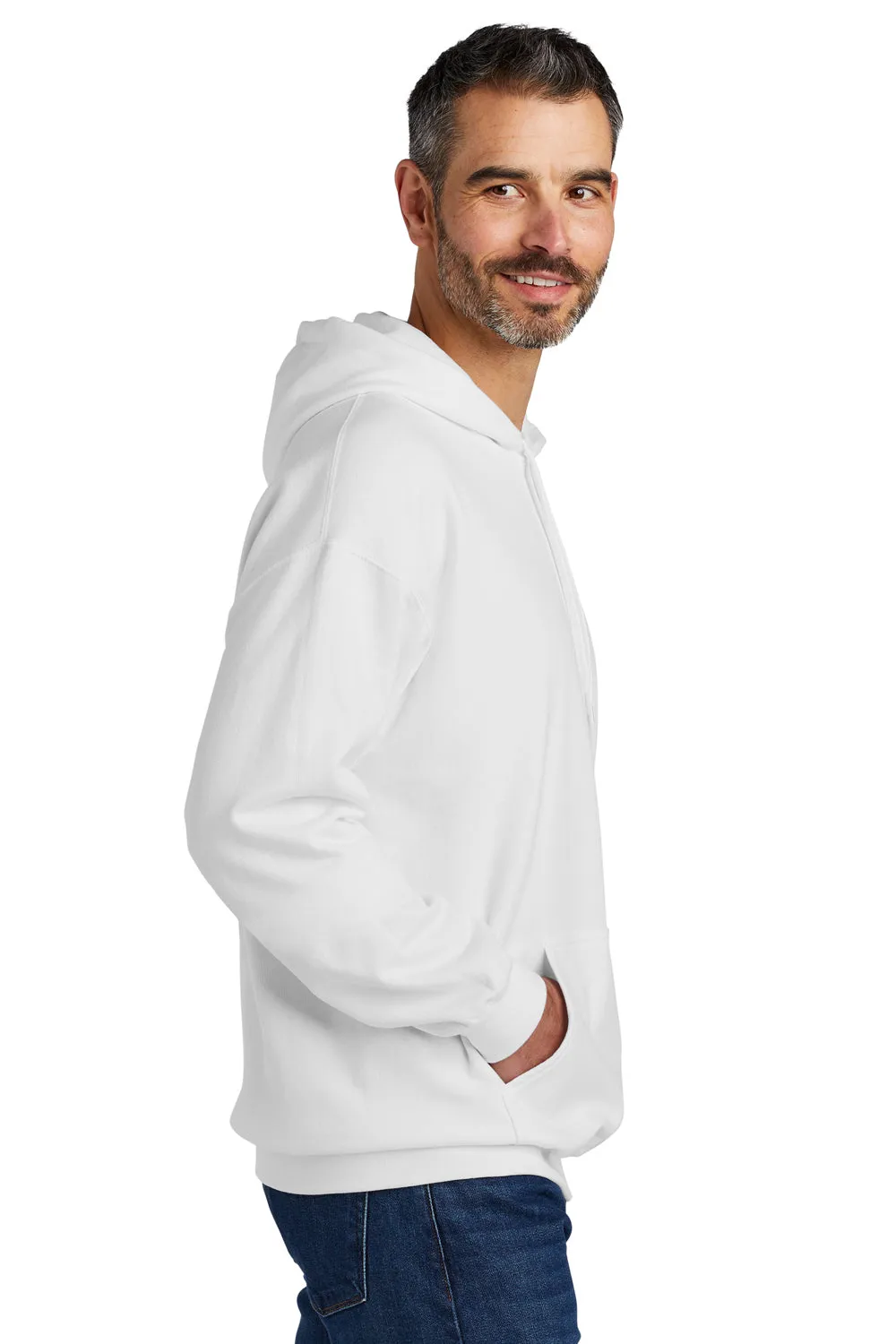 Gildan Herren Softstyle Kapuzenpullover Hoodie mit Kangaroo-Tasche - Weiß