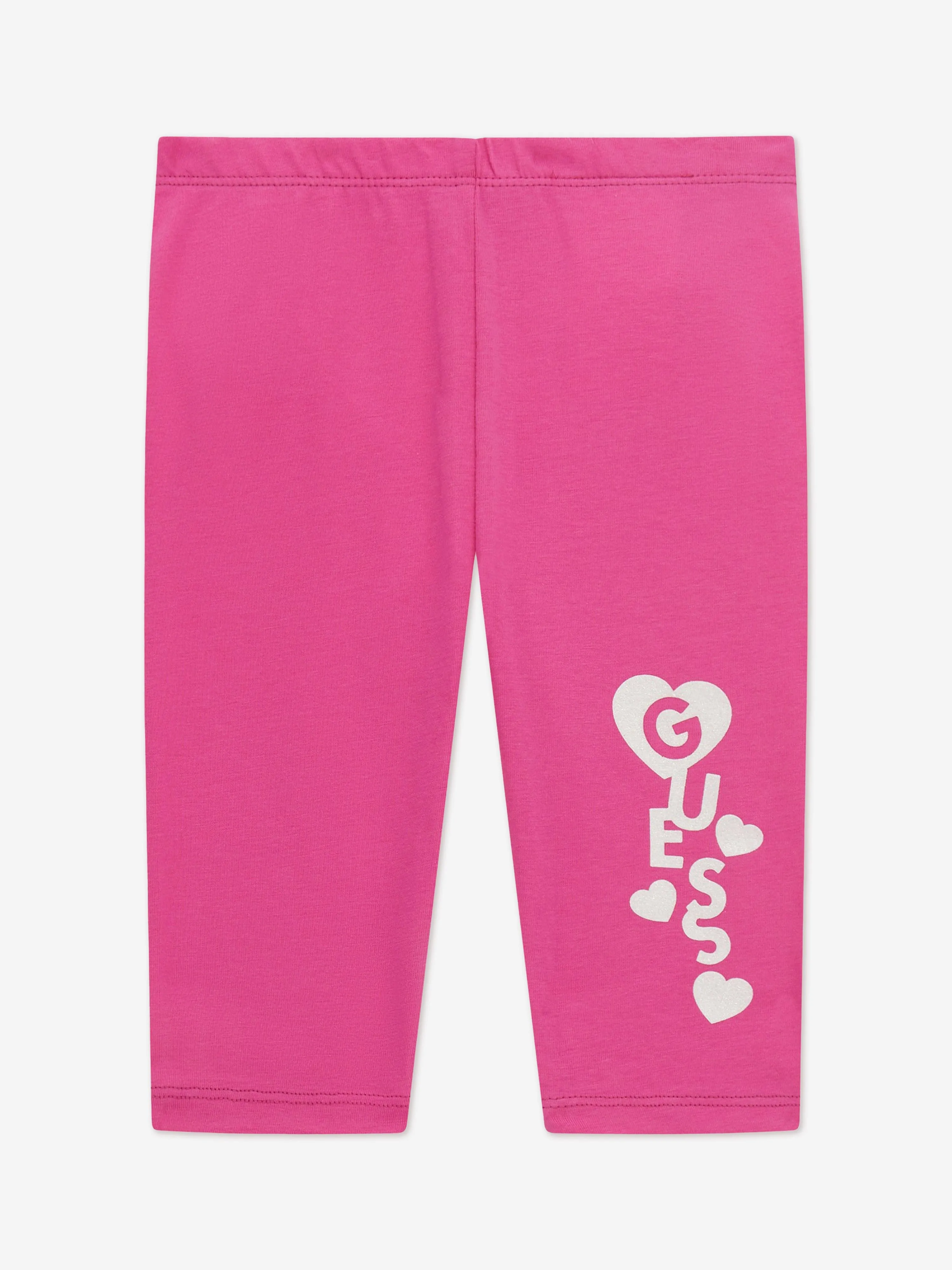 Mädchen Logo Leggings in Rosa