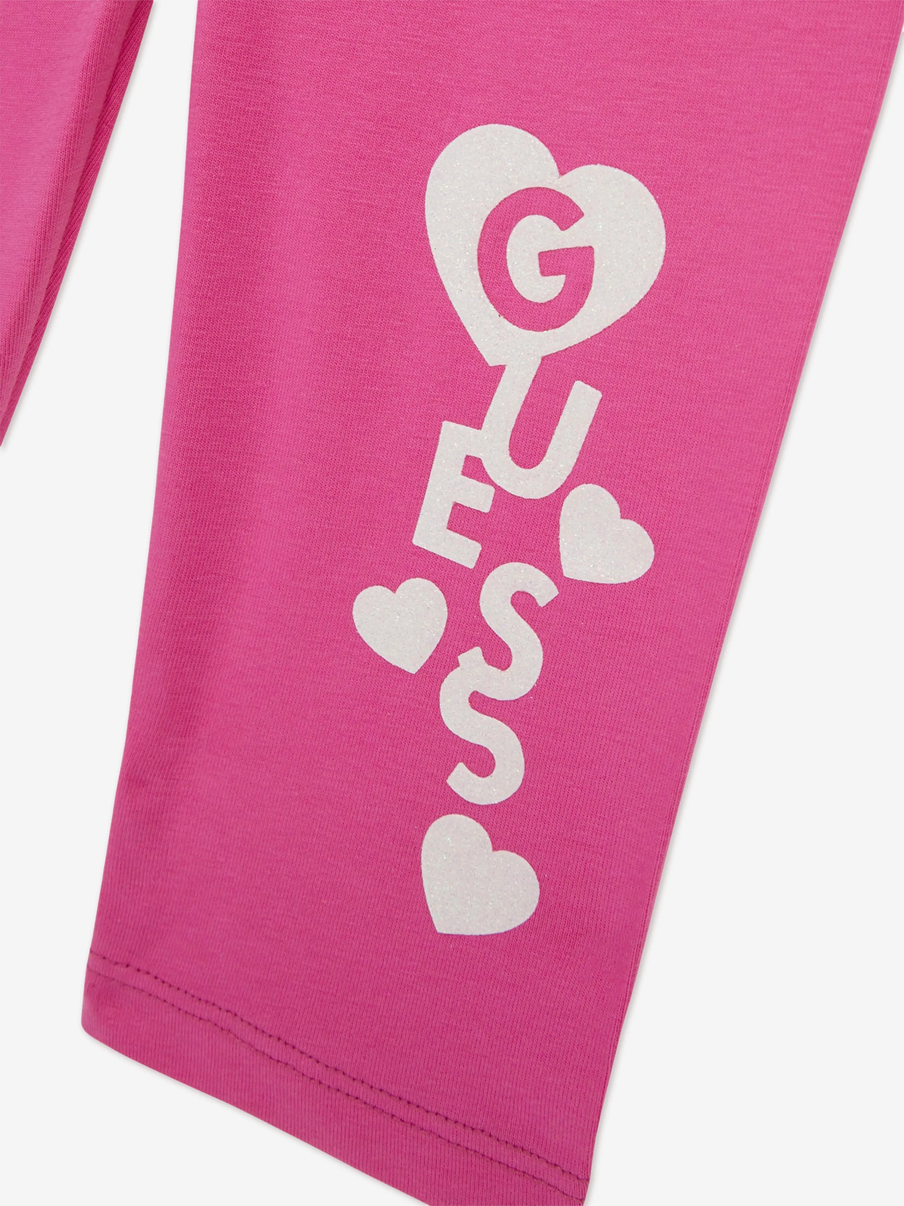 Mädchen Logo Leggings in Rosa