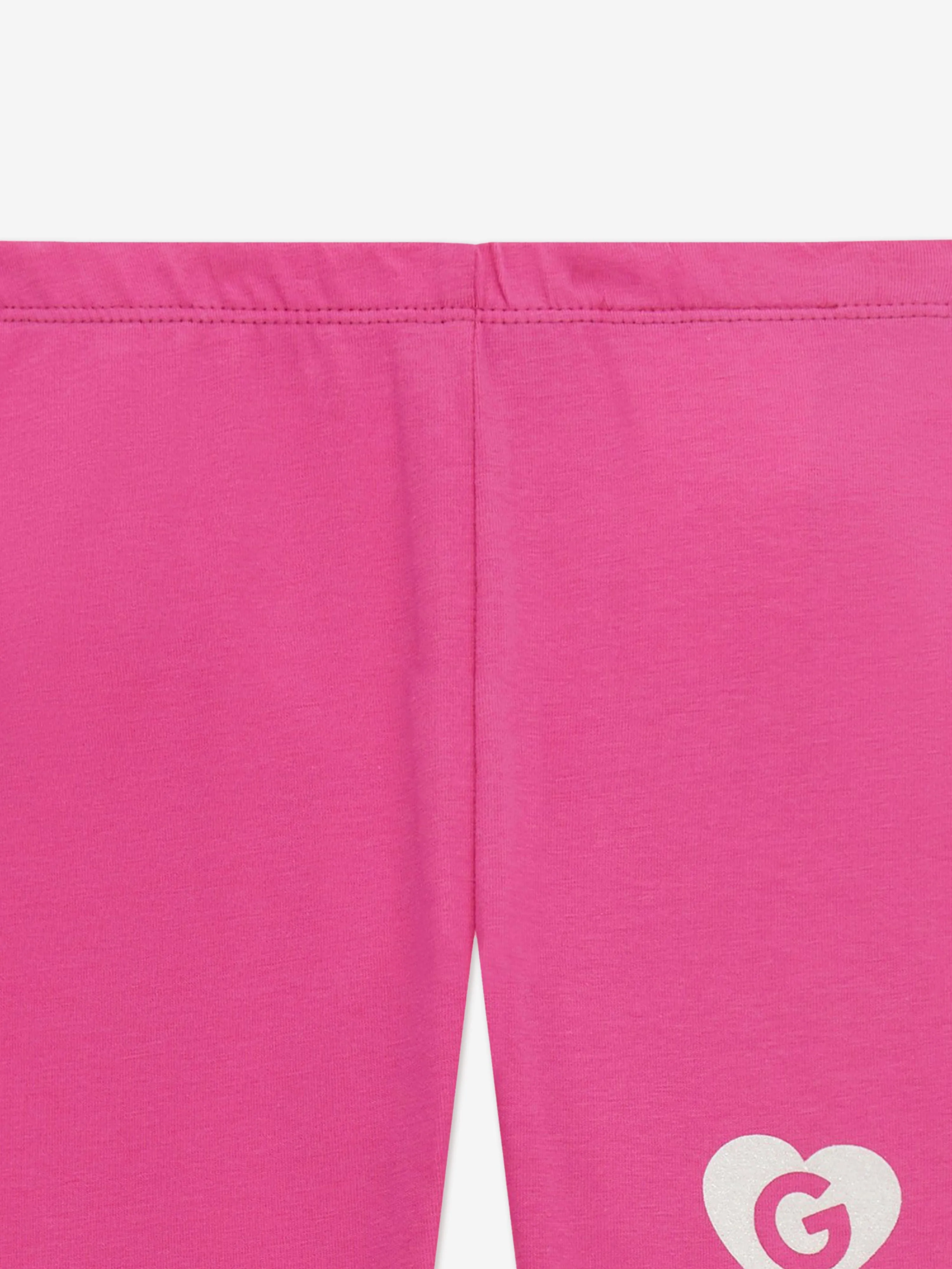 Mädchen Logo Leggings in Rosa