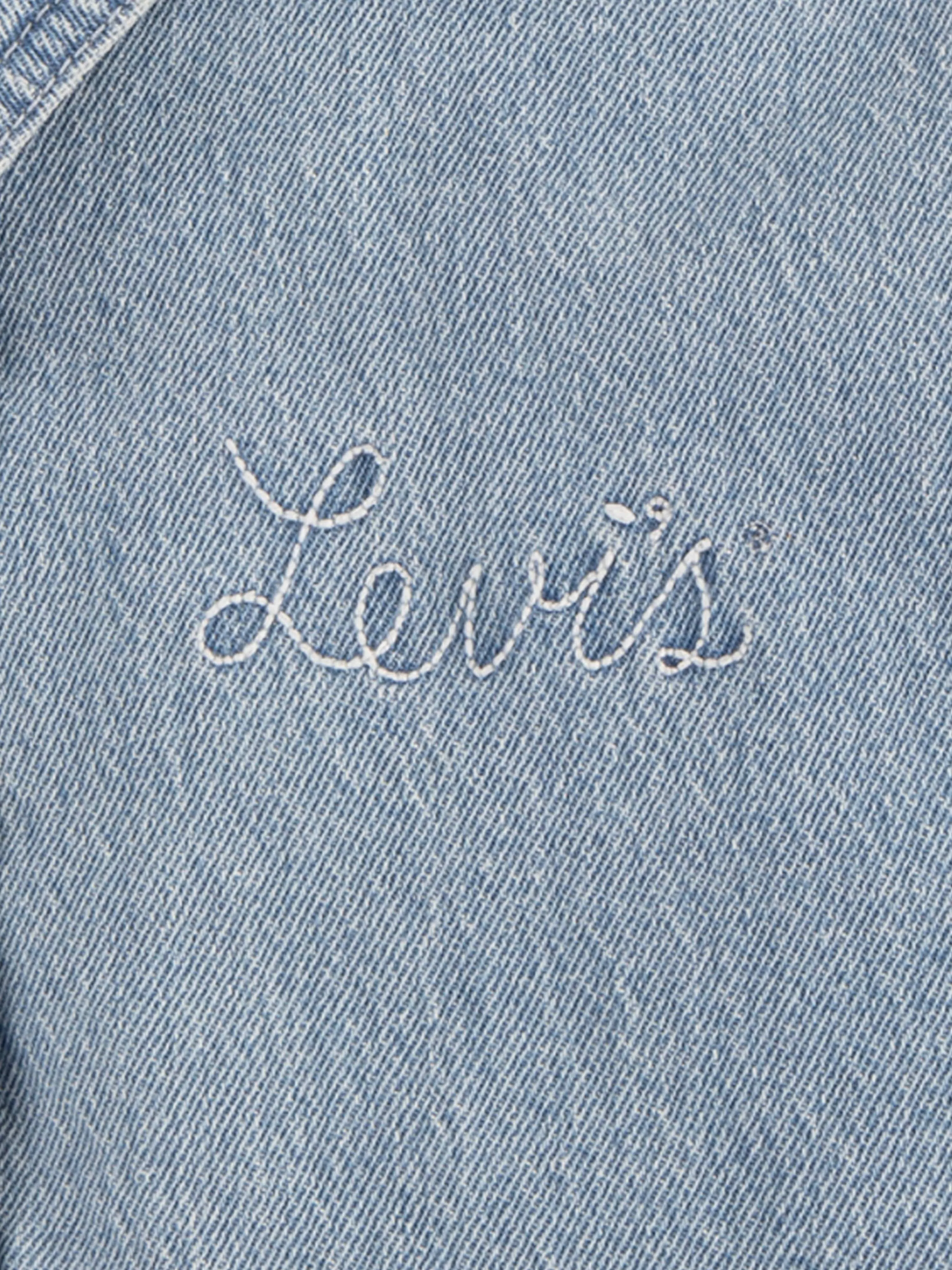 Mädchen Retro Denim Trucker Jacke in Blau
