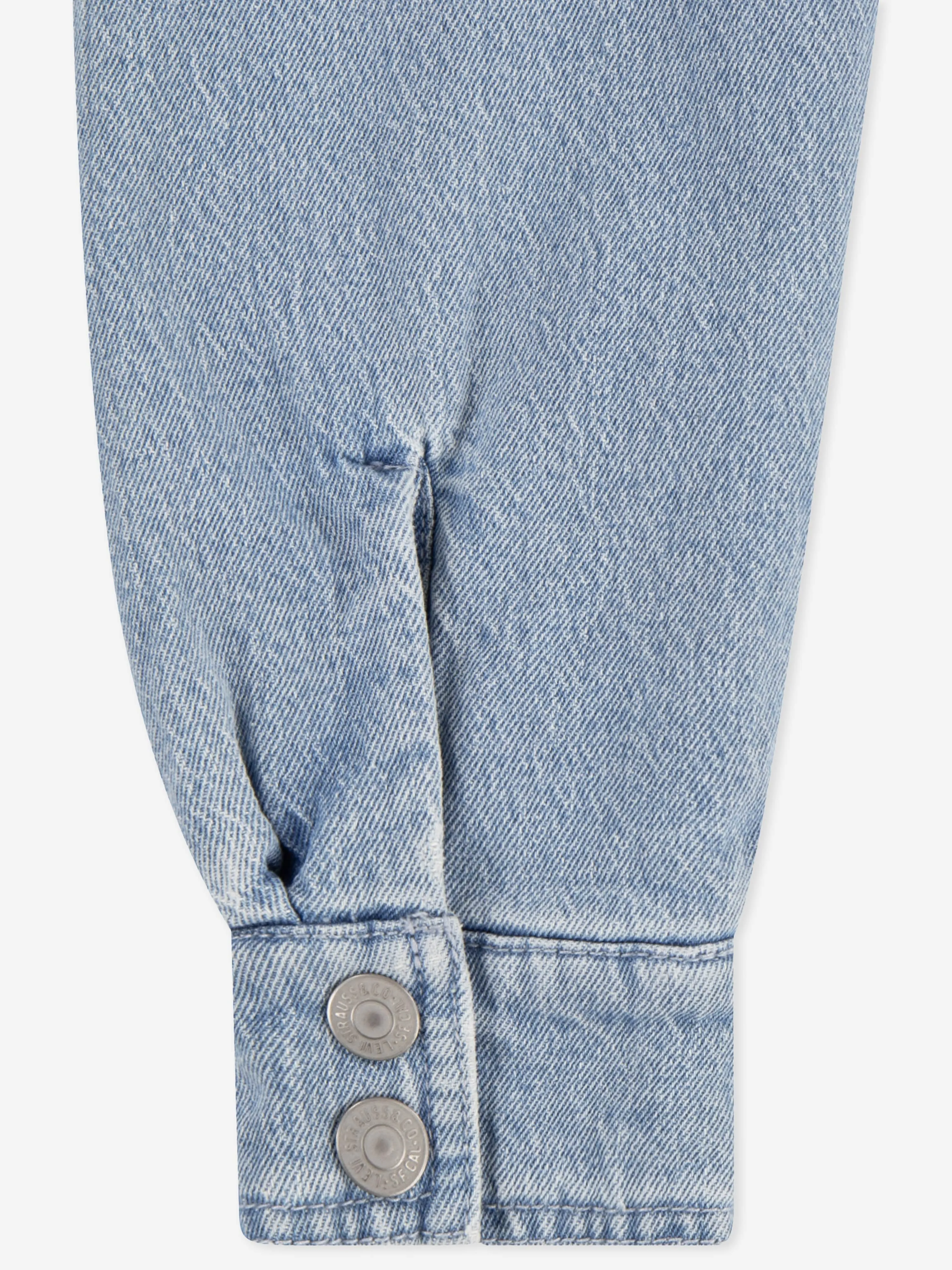 Mädchen Retro Denim Trucker Jacke in Blau