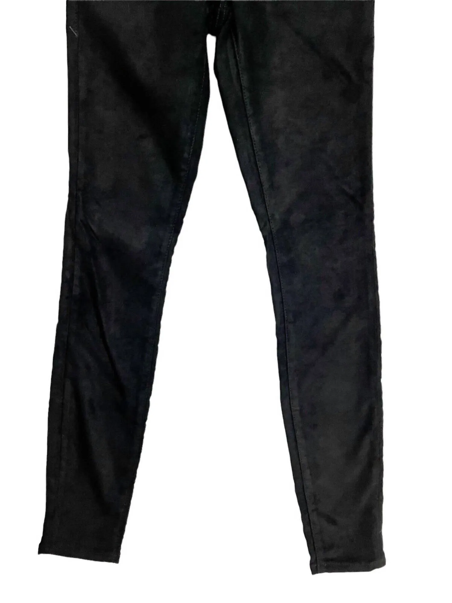 Good Legs Kunstleder Slim Hose In Schwarz