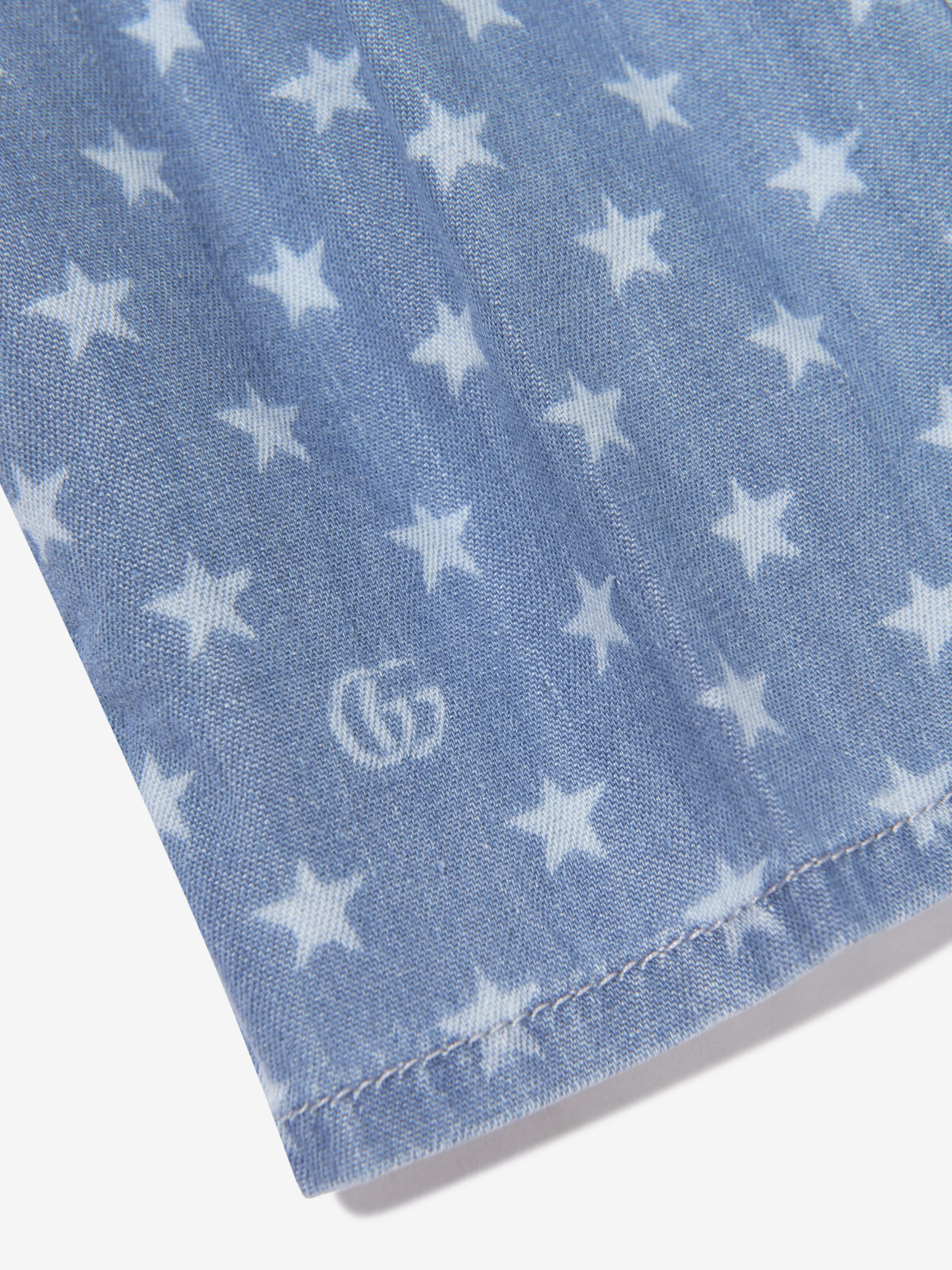 Gucci Kids Denim Shorts in Blau